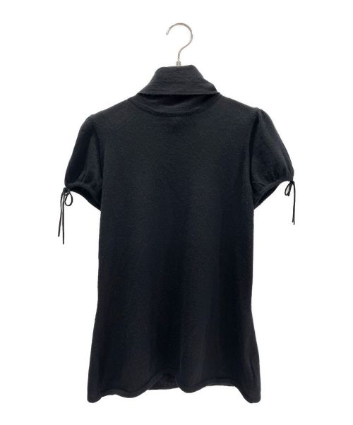 CHANEL（シャネル）CHANEL (シャネル) カシミヤ半袖ニット ブラック サイズ:38の古着・服飾アイテム
