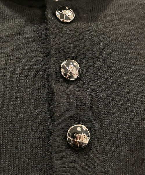 CHANEL（シャネル）CHANEL (シャネル) カシミヤ半袖ニット ブラック サイズ:38の古着・服飾アイテム