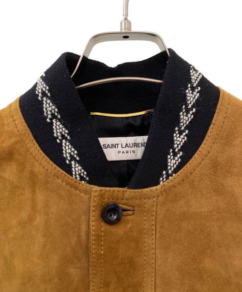Saint Laurent Paris（サンローランパリ）Saint Laurent Paris (サンローランパリ) スウェードジャケット ブラウン サイズ:38の古着・服飾アイテム