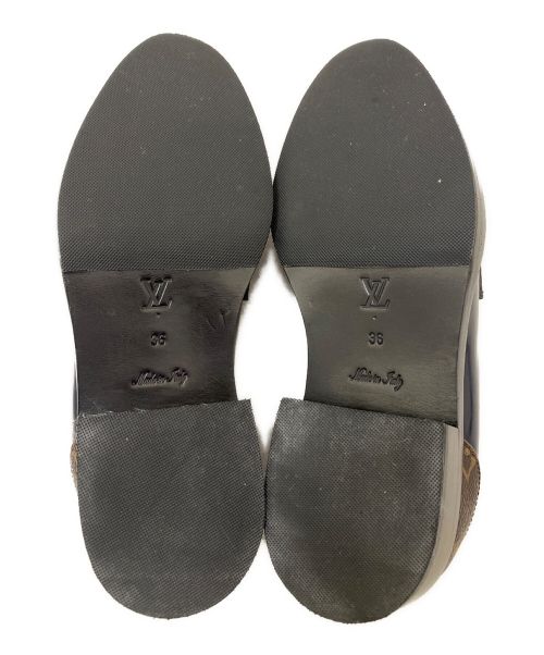 LOUIS VUITTON（ルイ ヴィトン）LOUIS VUITTON (ルイ ヴィトン) デザイン切替ローファー ネイビー サイズ:36の古着・服飾アイテム