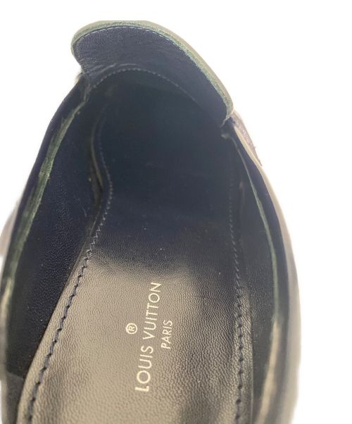 LOUIS VUITTON（ルイ ヴィトン）LOUIS VUITTON (ルイ ヴィトン) デザイン切替ローファー ネイビー サイズ:36の古着・服飾アイテム