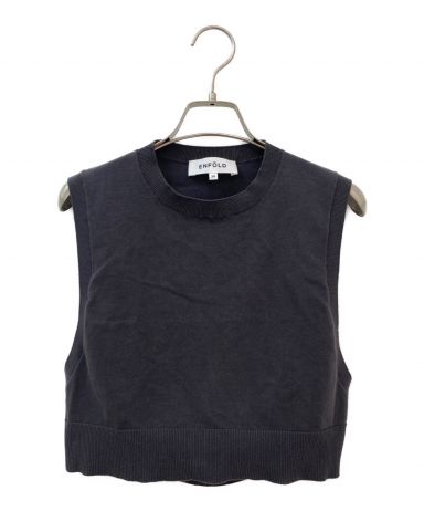 ENFOLD ダークグレー スリーブレスベスト　新品サイズ38 ENFOLD ダークグレー スリーブレスベスト 新品サイズ38 ENFOLD