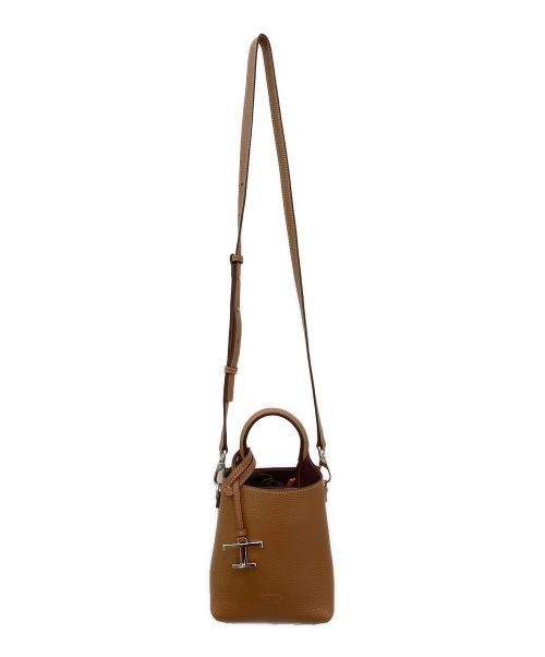 TOD'S（トッズ）TOD'S (トッズ) レザー バッグ マイクロ ブラウン サイズ:マイクロの古着・服飾アイテム