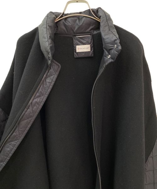 MONCLER（モンクレール）MONCLER (モンクレール) ポンチョコート ブラック サイズ:Freeの古着・服飾アイテム