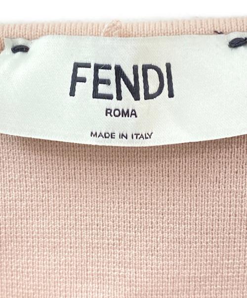 FENDI（フェンディ）FENDI (フェンディ) カリグラフィーニットスカート ピンク サイズ:42の古着・服飾アイテム
