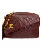 CHANELシャネル）の古着「タッセルチェーンショルダーバッグ」｜ボルドー