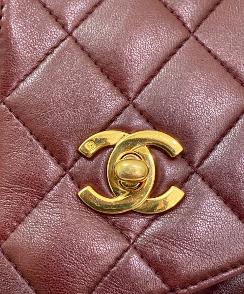 CHANEL（シャネル）CHANEL (シャネル) タッセルチェーンショルダーバッグ ボルドーの古着・服飾アイテム