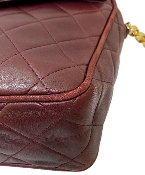 CHANEL（シャネル）CHANEL (シャネル) タッセルチェーンショルダーバッグ ボルドーの古着・服飾アイテム