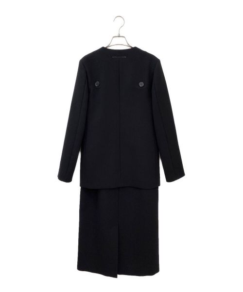 MM6 Maison Margiela（エムエムシックスメゾンマルジェラ）MM6 Maison Margiela (エムエムシックス メゾンマルジェラ) 2wayロングコート ブラック サイズ:38の古着・服飾アイテム