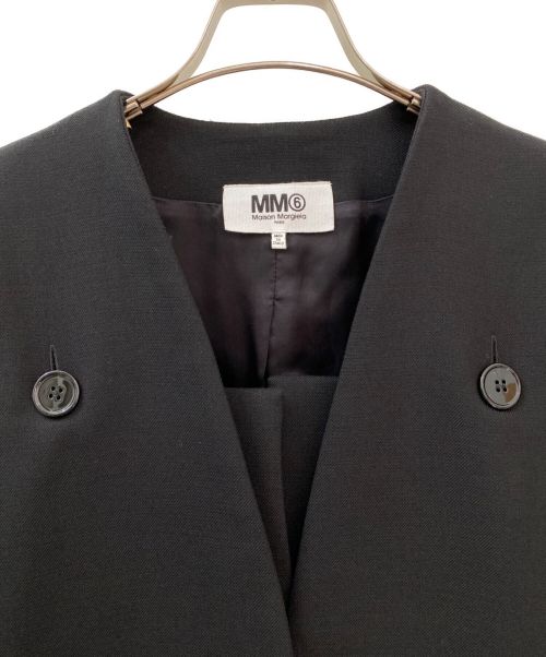 MM6 Maison Margiela（エムエムシックスメゾンマルジェラ）MM6 Maison Margiela (エムエムシックス メゾンマルジェラ) 2wayロングコート ブラック サイズ:38の古着・服飾アイテム