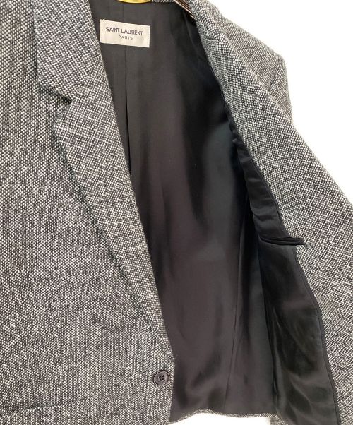 Saint Laurent Paris（サンローランパリ）Saint Laurent Paris (サンローランパリ) ウールジャケット グレー サイズ:38 未使用品の古着・服飾アイテム