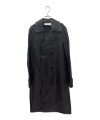 Saint Laurent Parisサンローランパリ）の古着「ダブルブレストレザーコート レザー/16AW/エディ期/Archive」｜ブラック