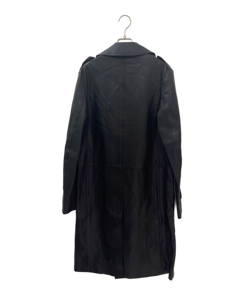 Saint Laurent Paris（サンローランパリ）Saint Laurent Paris (サンローランパリ) ダブルブレストレザーコート レザー/16AW/エディ期/Archive ブラック サイズ:46の古着・服飾アイテム