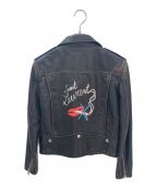 Saint Laurent Parisサンローランパリ）の古着「ライダースジャケット」｜ブラック
