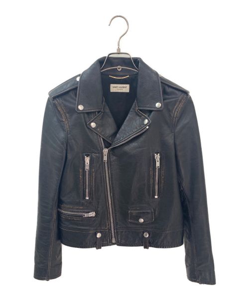 Saint Laurent Paris（サンローランパリ）Saint Laurent Paris (サンローランパリ) ライダースジャケット ブラック サイズ:40の古着・服飾アイテム