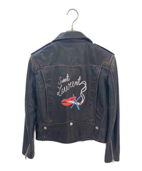 Saint Laurent Paris（サンローランパリ）Saint Laurent Paris (サンローランパリ) ライダースジャケット ブラック サイズ:40の古着・服飾アイテム