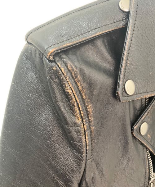 Saint Laurent Paris（サンローランパリ）Saint Laurent Paris (サンローランパリ) ライダースジャケット ブラック サイズ:40の古着・服飾アイテム