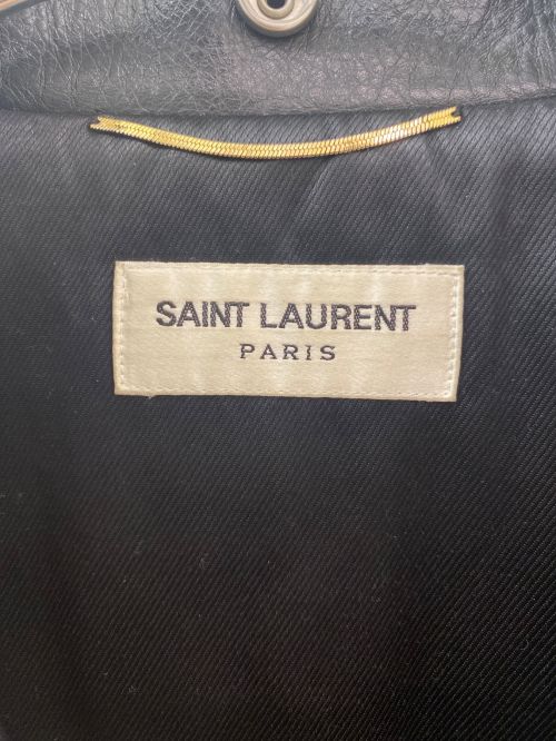 Saint Laurent Paris（サンローランパリ）Saint Laurent Paris (サンローランパリ) ライダースジャケット ブラック サイズ:40の古着・服飾アイテム