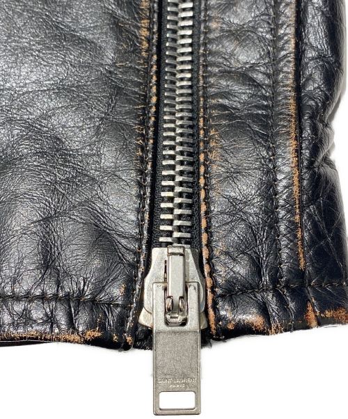 Saint Laurent Paris（サンローランパリ）Saint Laurent Paris (サンローランパリ) ライダースジャケット ブラック サイズ:40の古着・服飾アイテム