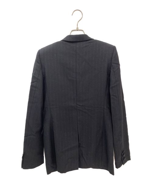 Saint Laurent Paris（サンローランパリ）Saint Laurent Paris (サンローランパリ) ストライプジャケット ブラック サイズ:34の古着・服飾アイテム