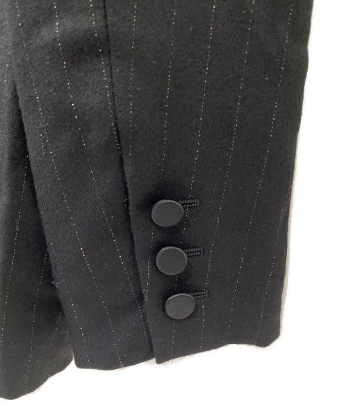 Saint Laurent Paris（サンローランパリ）Saint Laurent Paris (サンローランパリ) ストライプジャケット ブラック サイズ:34の古着・服飾アイテム
