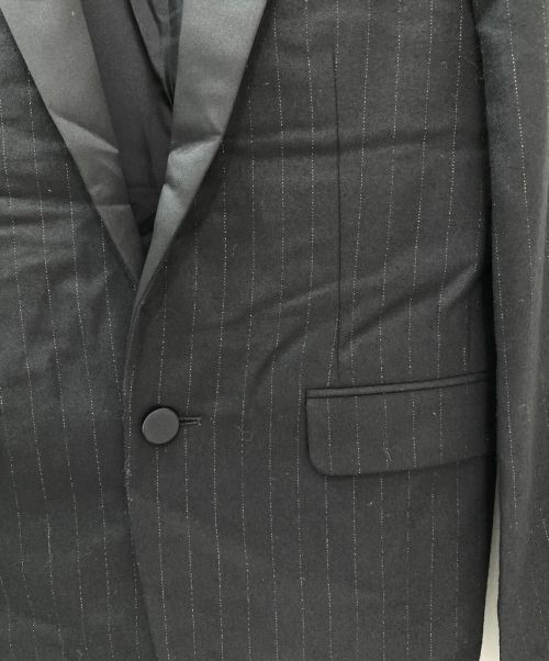 Saint Laurent Paris（サンローランパリ）Saint Laurent Paris (サンローランパリ) ストライプジャケット ブラック サイズ:34の古着・服飾アイテム
