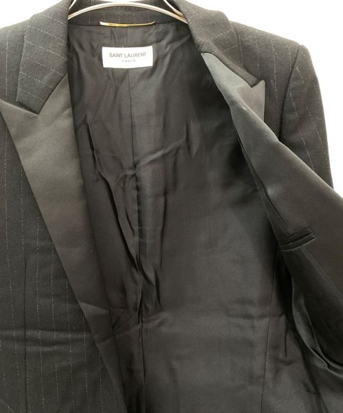 Saint Laurent Paris（サンローランパリ）Saint Laurent Paris (サンローランパリ) ストライプジャケット ブラック サイズ:34の古着・服飾アイテム