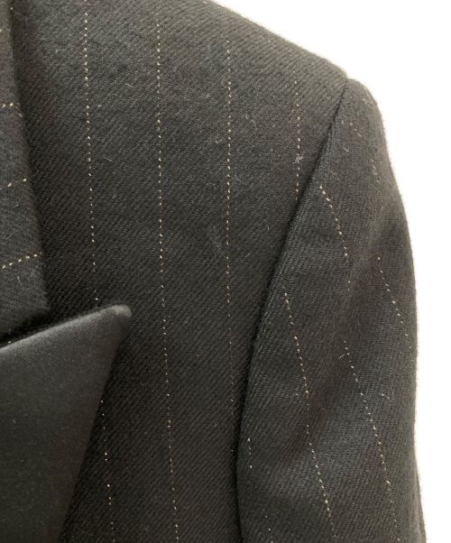 Saint Laurent Paris（サンローランパリ）Saint Laurent Paris (サンローランパリ) ストライプジャケット ブラック サイズ:34の古着・服飾アイテム