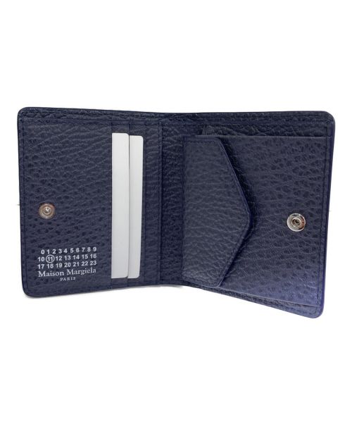 Maison Margiela（メゾンマルジェラ）Maison Margiela (メゾンマルジェラ) バイフォールドウォレット ネイビーの古着・服飾アイテム