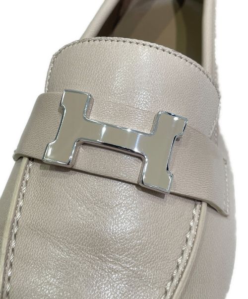 HERMES（エルメス）HERMES (エルメス) モカシンシューズ ベージュ サイズ:36の古着・服飾アイテム
