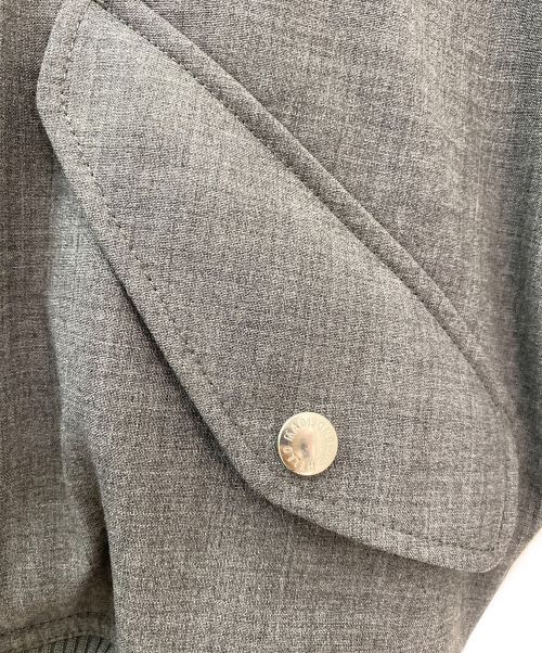 MADISON BLUE（マディソンブルー）MADISON BLUE (マディソンブルー) コンパクトMA1 ブルゾン ジャケット グレー サイズ:00の古着・服飾アイテム