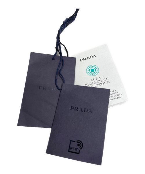 PRADA（プラダ）PRADA (プラダ) フロントロゴコットンセーター レッド サイズ:40の古着・服飾アイテム