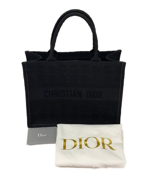 Christian Dior（クリスチャン ディオール）Christian Dior (クリスチャン ディオール) BOOK TOTE MEDIUM オールブラック サイズ:ミディアムの古着・服飾アイテム