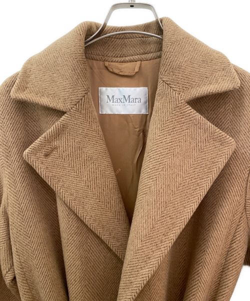 MaxMara（マックスマーラ）MaxMara (マックスマーラ) アルパカ混ロングコート キャメル サイズ:36の古着・服飾アイテム