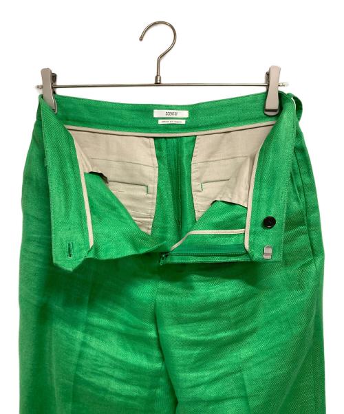 SCENTOF（セントオブ）SCENTOF (セントオブ) リネンパンツ グリーン サイズ:36の古着・服飾アイテム