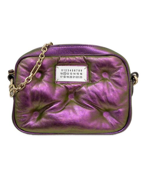 Maison Margiela（メゾンマルジェラ）Maison Margiela (メゾンマルジェラ) glam slamショルダーバッグ メタリックパープルの古着・服飾アイテム