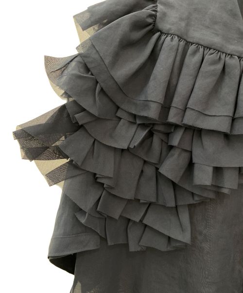 YORI（ヨリ）YORI (ヨリ) ダリアドレスシャツ ネイビー サイズ:36の古着・服飾アイテム