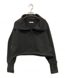 CLANE（クラネ）の古着「スウェット ハーフジップショートプルオーバー」｜ブラック