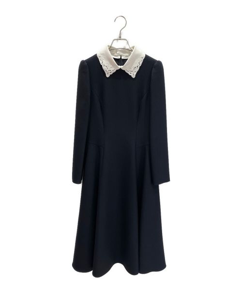 FOXEY（フォクシー）FOXEY (フォクシー) ウールワンピース ネイビー サイズ:38の古着・服飾アイテム