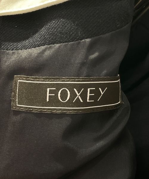 FOXEY（フォクシー）FOXEY (フォクシー) ウールワンピース ネイビー サイズ:38の古着・服飾アイテム