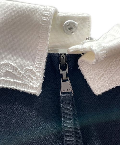 FOXEY（フォクシー）FOXEY (フォクシー) ウールワンピース ネイビー サイズ:38の古着・服飾アイテム