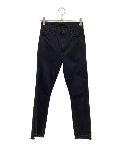 mother（マザー）mother (マザー) INSIDER CROP STEP FRAYデニムパンツ ブラック サイズ:W26の古着・服飾アイテム