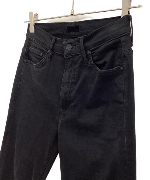 mother（マザー）mother (マザー) INSIDER CROP STEP FRAYデニムパンツ ブラック サイズ:W26の古着・服飾アイテム