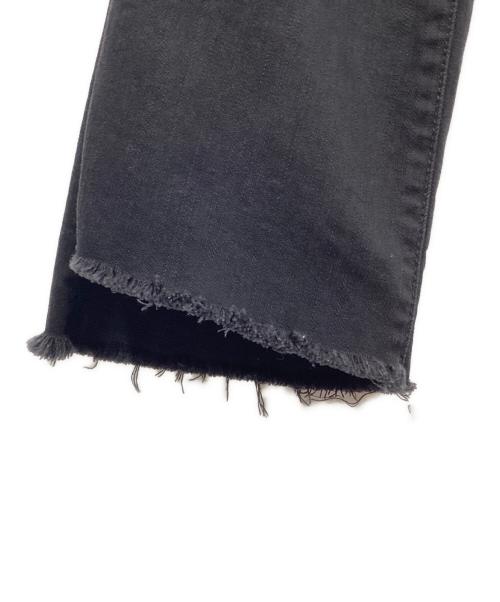 mother（マザー）mother (マザー) INSIDER CROP STEP FRAYデニムパンツ ブラック サイズ:W26の古着・服飾アイテム