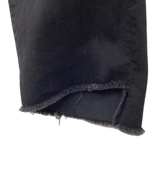 mother（マザー）mother (マザー) INSIDER CROP STEP FRAYデニムパンツ ブラック サイズ:W26の古着・服飾アイテム