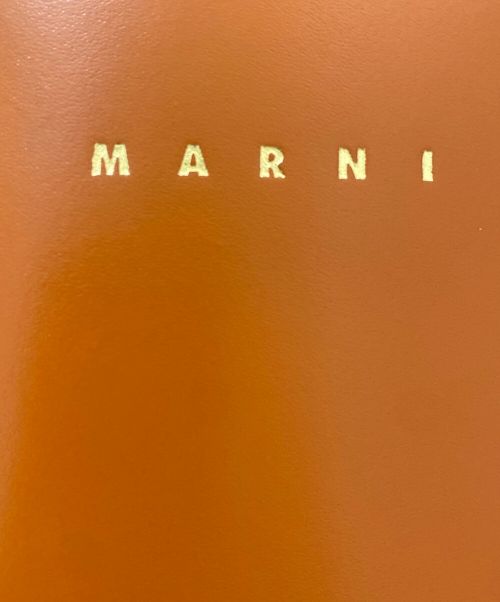 MARNI（マルニ）MARNI (マルニ)  MUSEO ナノ ショッピングバッグ オレンジ×ブラックの古着・服飾アイテム