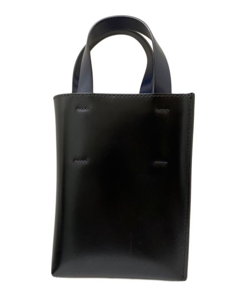 MARNI（マルニ）MARNI (マルニ)  MUSEO ナノ ショッピングバッグ オレンジ×ブラックの古着・服飾アイテム