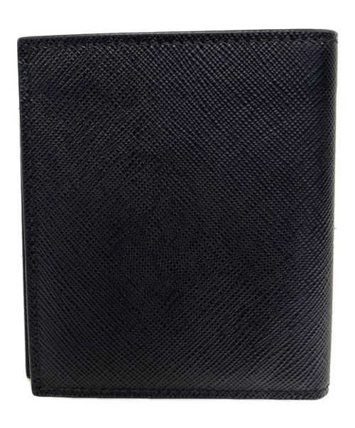 PRADA（プラダ）PRADA (プラダ) Leather Bi-Fold Wallet ブラックの古着・服飾アイテム