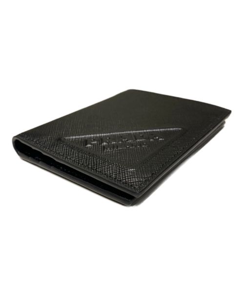 PRADA（プラダ）PRADA (プラダ) Leather Bi-Fold Wallet ブラックの古着・服飾アイテム