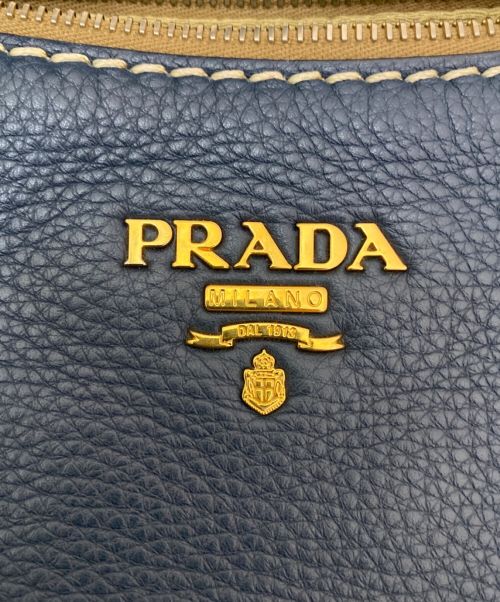 PRADA（プラダ）PRADA (プラダ) ワンショルダーロゴバッグ ネイビーの古着・服飾アイテム
